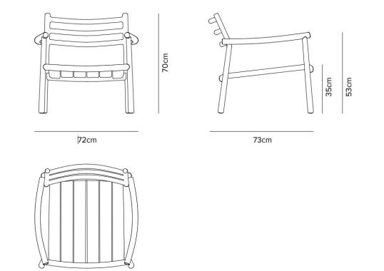 Уличный стул Tribù 07512/UKIYOLOUNGECHAIR image 2