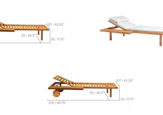 Шезлонг уличныйот фабрики Tribù модель 0174/VISAVISLOUNGER