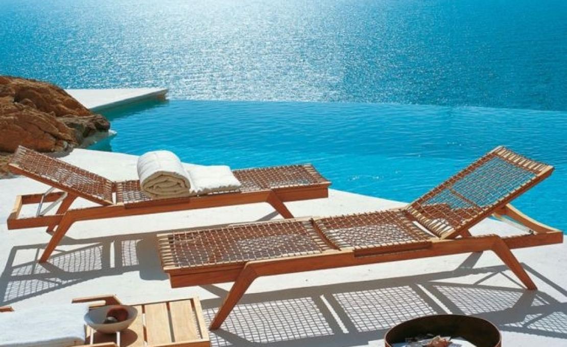 Шезлонг уличныйот фабрики Unopiù модель LESY-Synthesis Sunlounger