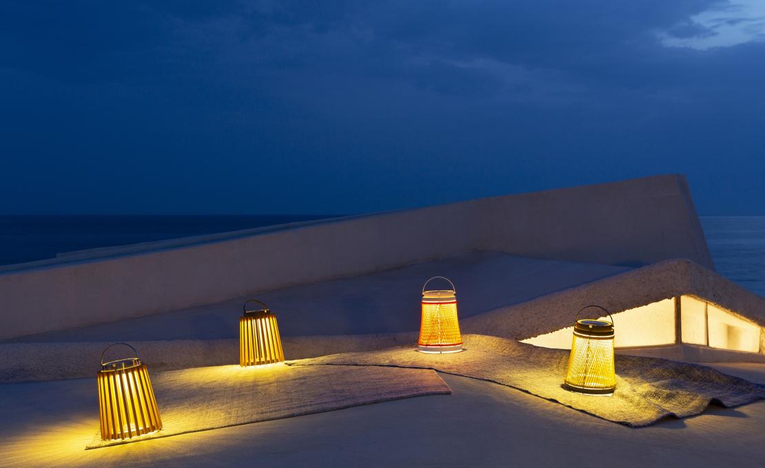 Торшер от фабрики Unopiù модель Solare Rope  Floor/Table Lamp