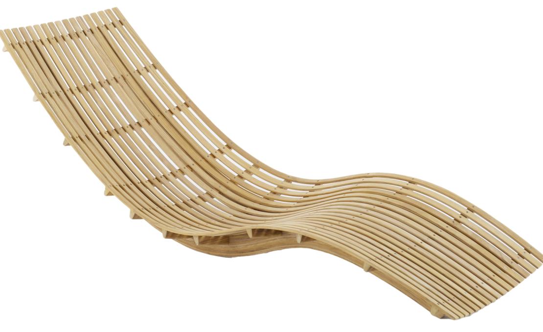 Шезлонг уличныйот фабрики Unopiù модель SWIDO-Swing Chaise Longue