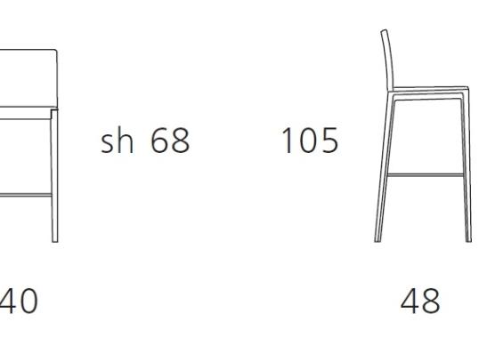 Барный стул Walter Knoll Andoo Stool image 2
