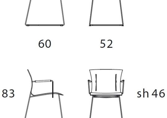 Стул от фабрики Walter Knoll модель Cuoio  Walter Knoll