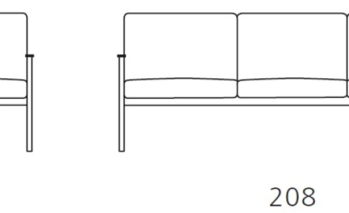 Диван от фабрики Walter Knoll модель Fabricius Sofa
