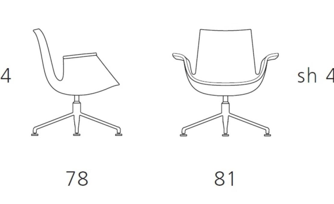 Офисный Стул от фабрики Walter Knoll модель 6727-3G
