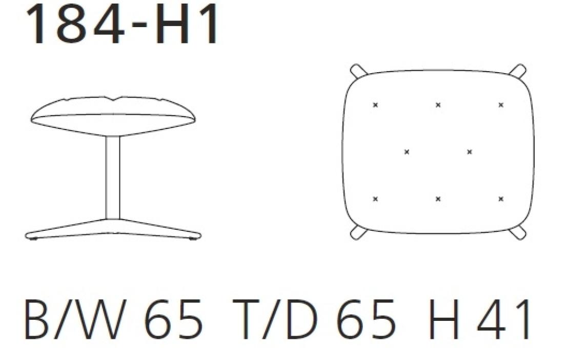 Пуф от фабрики Walter Knoll модель Healey Soft Foot