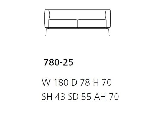 Диван от фабрики Walter Knoll модель Jaan 780 Sofa