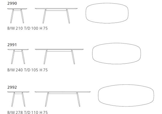 Стол от фабрики Walter Knoll модель Moualla Table