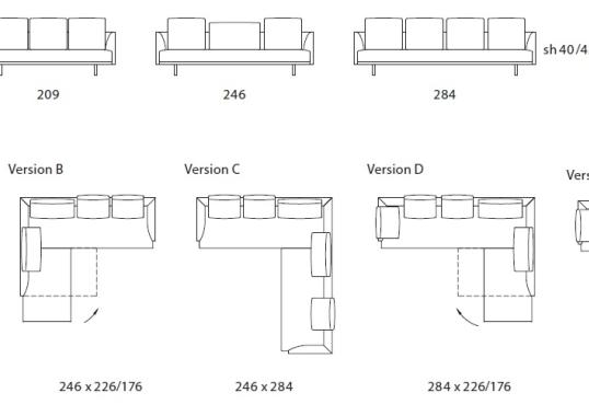 Диван от фабрики Walter Knoll модель Prime Time Modular Sofa