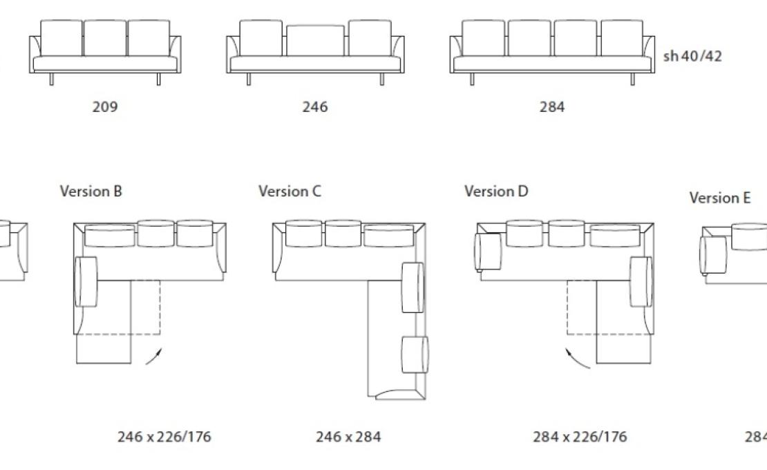 Диван от фабрики Walter Knoll модель Prime Time Modular Sofa