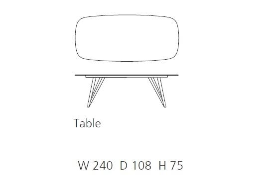 Стол от фабрики Walter Knoll модель Seito Table
