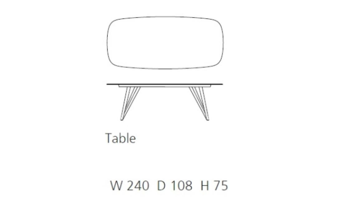 Стол от фабрики Walter Knoll модель Seito Table