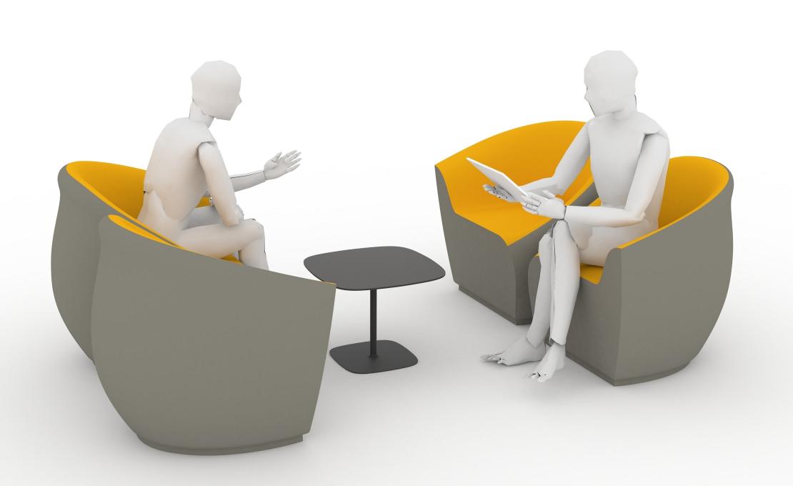 Кресло от фабрики Walter Knoll модель Seating Stones Arm