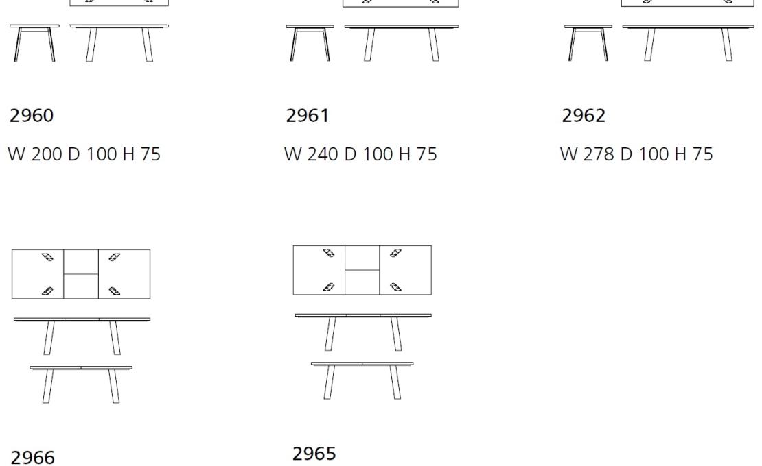 Стол от фабрики Walter Knoll модель Tadeo Table with Wooden Legs