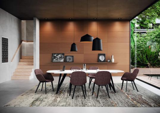 Стул от фабрики Walter Knoll модель Sheru  with Wooden Legs