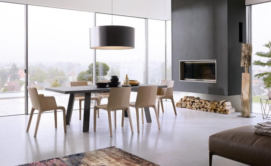 Стол от фабрики Walter Knoll модель Tadeo Table with Wooden Legs