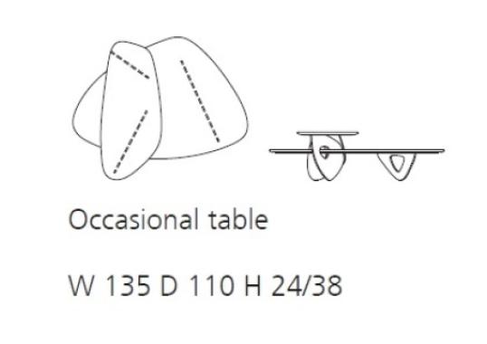 Журнальный столик от фабрики Walter Knoll модель 157-T2