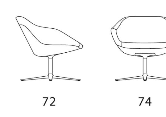 Кресло от фабрики Walter Knoll модель Turtle Lounge 