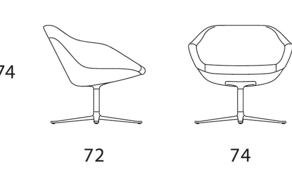 Кресло от фабрики Walter Knoll модель Turtle Lounge 