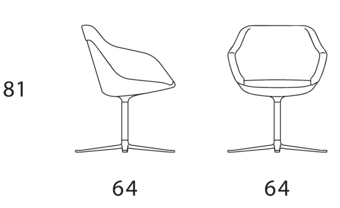 Стул от фабрики Walter Knoll модель Turtle 