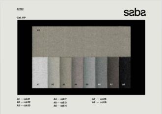 Фотографии образцов отделок и возможных цветов фабрики Saba Italia