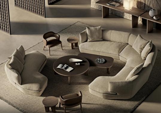 Диван модель Quincy фабрики Flexform - дизайн Антонио Читтерио