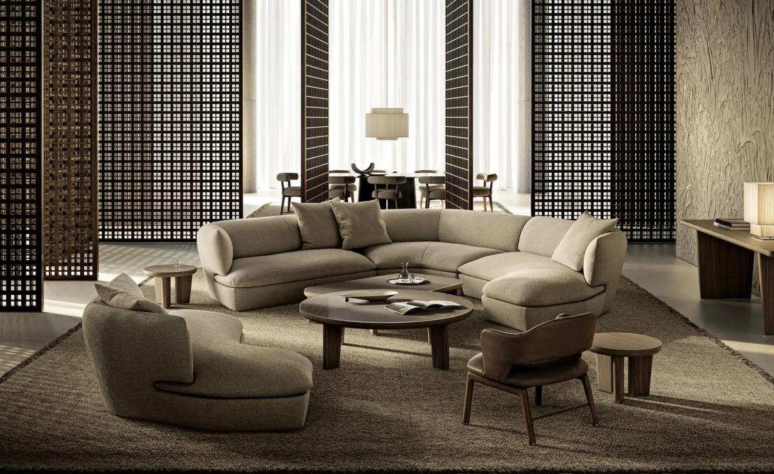 Диван модель Quincy фабрики Flexform - дизайн Антонио Читтерио
