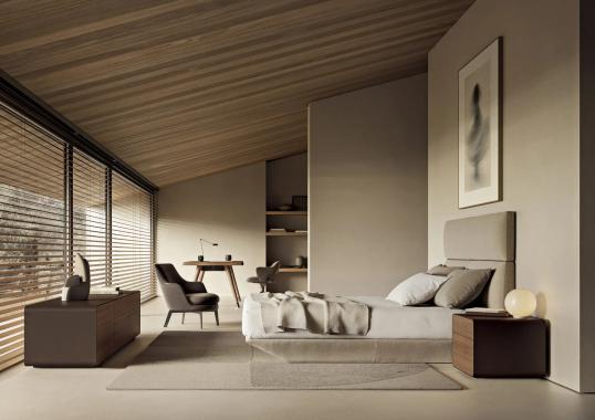 Кровать модель LOUNGESCAPE фабрики Flexform - Антонио Читтерио