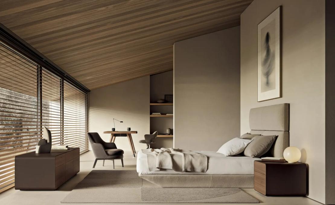 Кровать модель LOUNGESCAPE фабрики Flexform - Антонио Читтерио