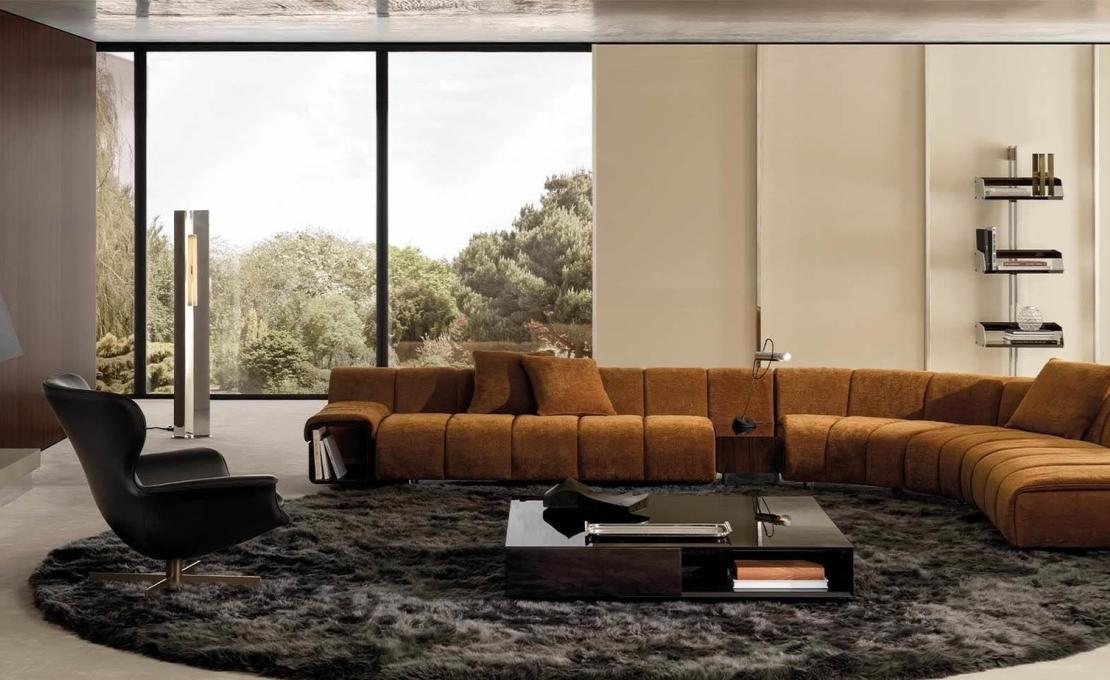 Диван модель Ruffle фабрики Minotti - GamFratesi