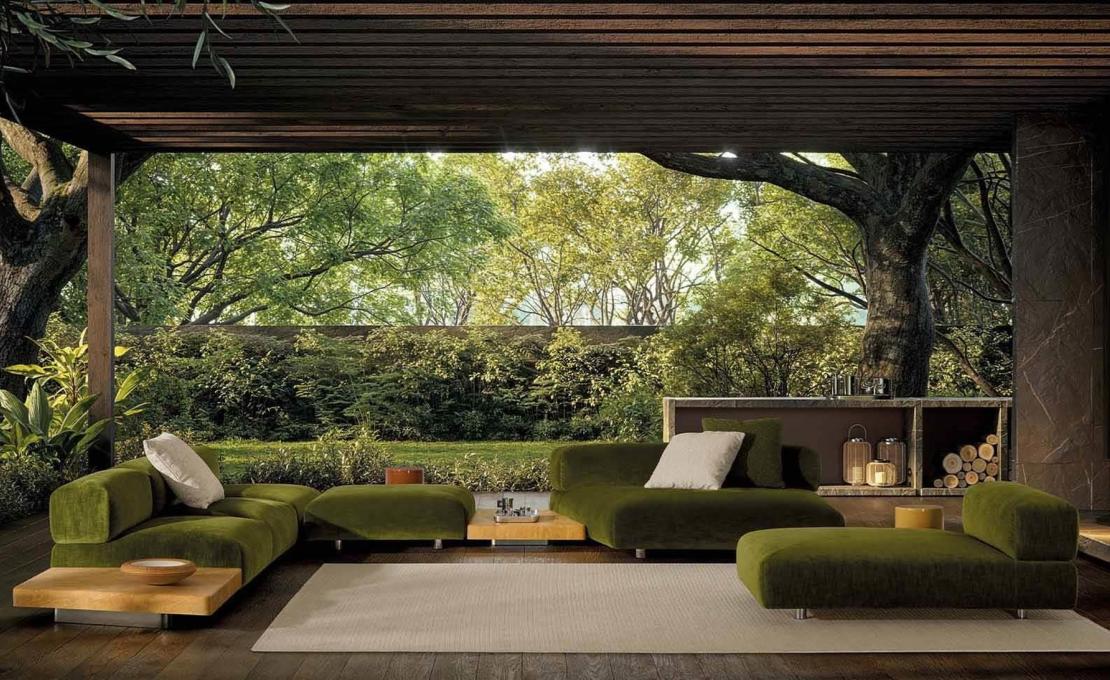 Диван модель Orion Outdoor фабрики Minotti - Giampiero Tagliaferri