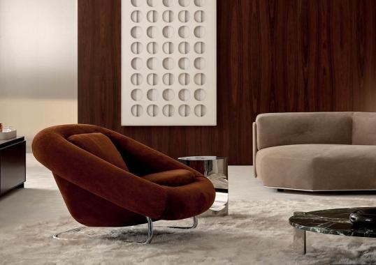 Кресло модель Barrel фабрики Minotti - GamFratesi