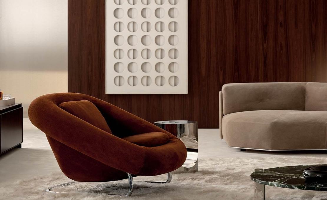 Кресло модель Barrel фабрики Minotti - GamFratesi