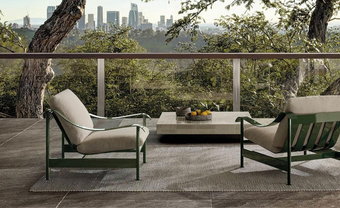 Кресло модель Sandy фабрики Minotti - дизайн nendo