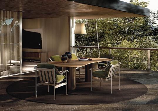 Стол модель Bézier Dining Outdoor фабрики Minotti - Marcio Kogan