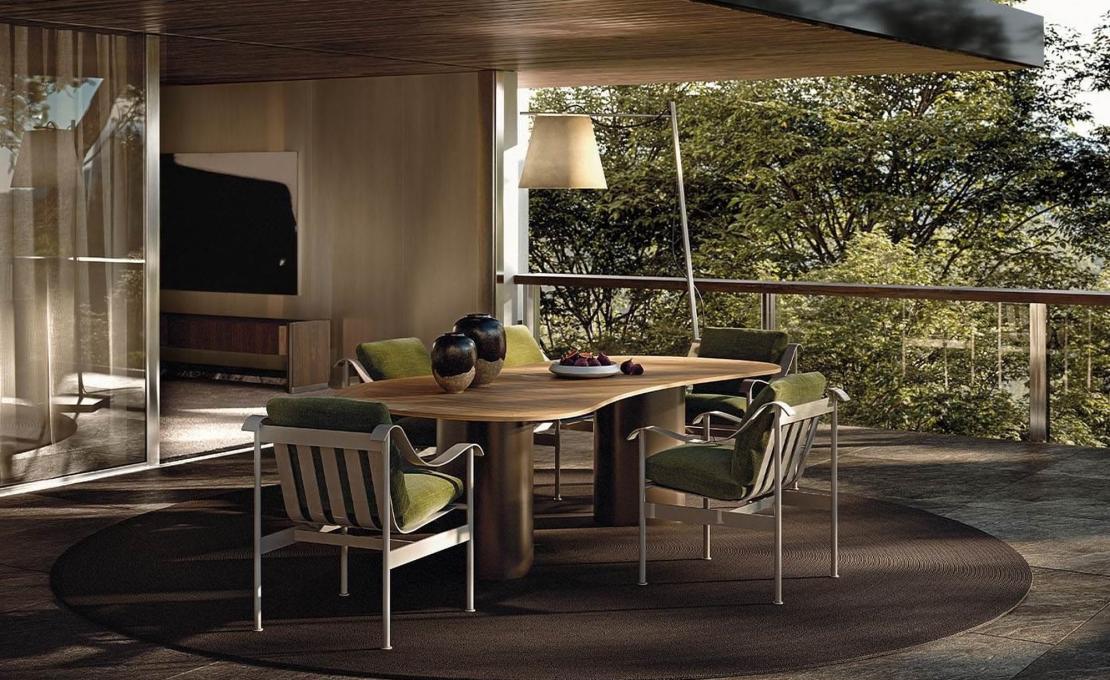 Стол модель Bézier Dining Outdoor фабрики Minotti - Marcio Kogan