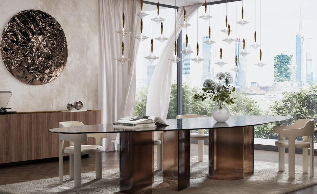 Обеденный стол модель Ablos Maxi фабрики Tonin Casa - Andrea Andretta Studio