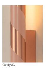 Фотографии образцов отделок и возможных цветов фабрики CVL Luminaires