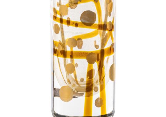 Декоративная ваза Venini Cilindro L Golden Murano Glass image 1