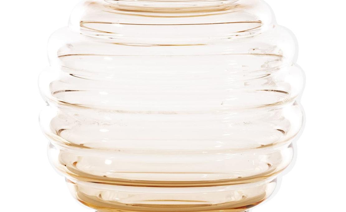 Декоративная Ваза от фабрики Venini модель Deco Medium Peach Transparent Murano Glass 