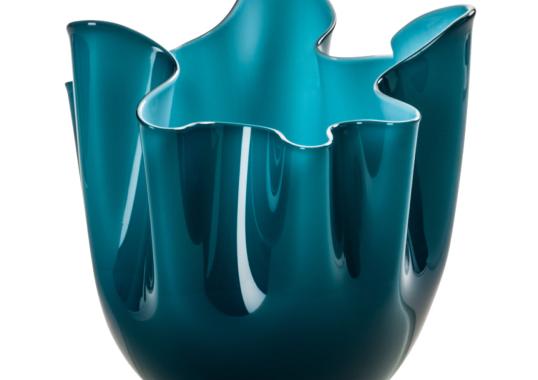 Декоративная ваза Venini Fazzoletti Cerulean-Aqua image 1