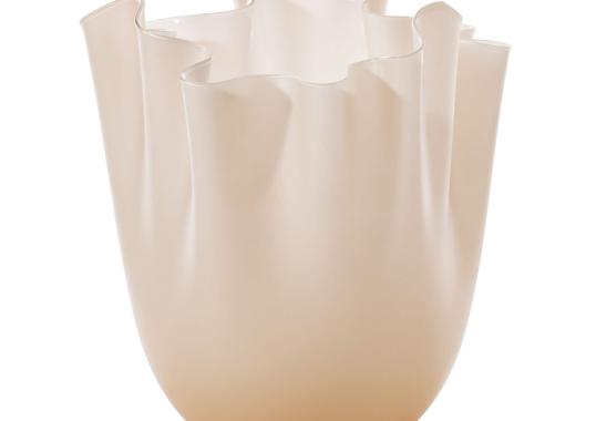 Декоративная ваза Venini Fazzoletto Medium Satin Pearl Milk Murano Glass image 1
