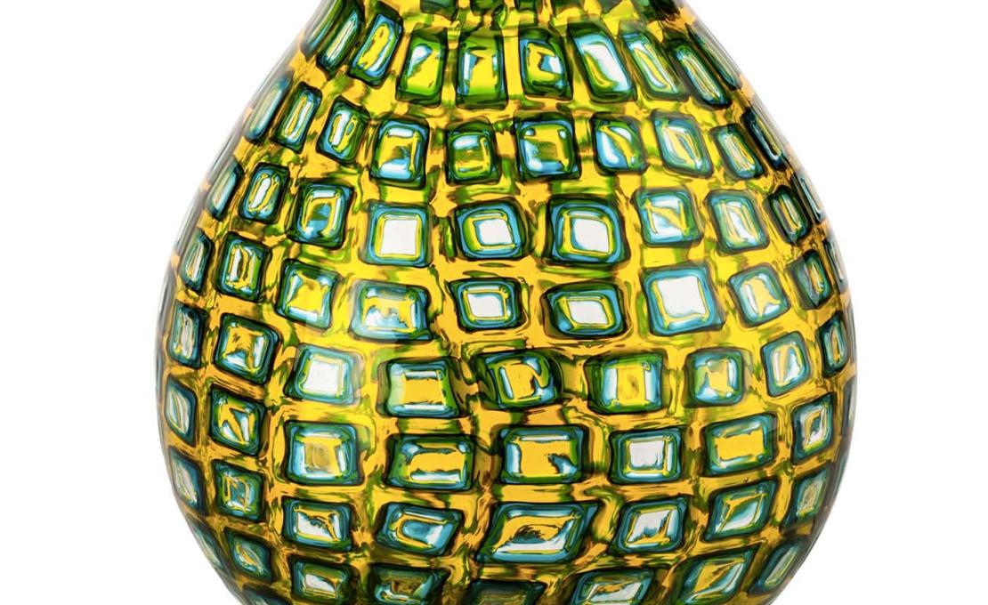 Декоративная Ваза от фабрики Venini модель Murrine Romane 
