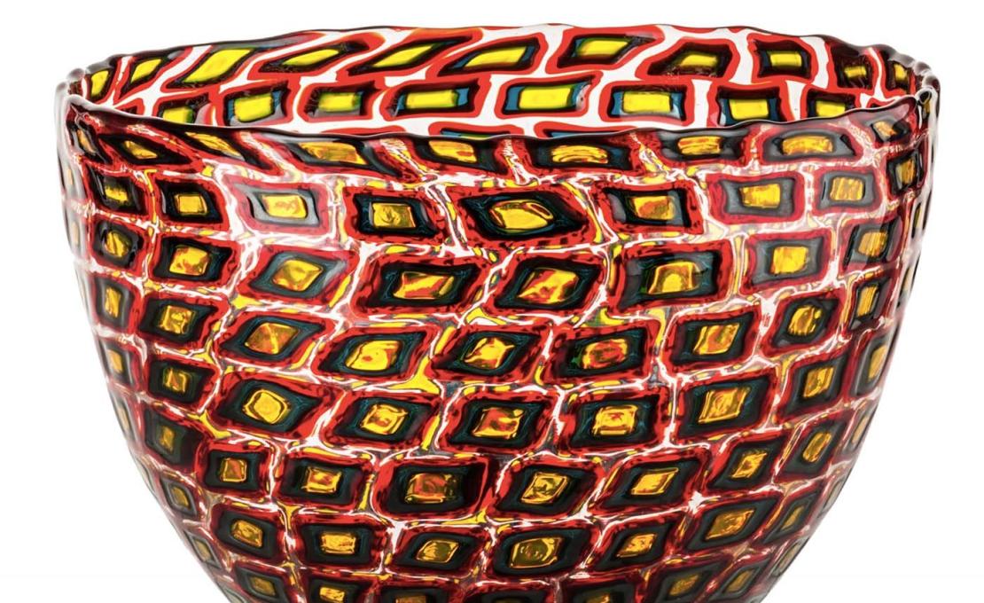 Декоративная Ваза от фабрики Venini модель Murrine Romane 