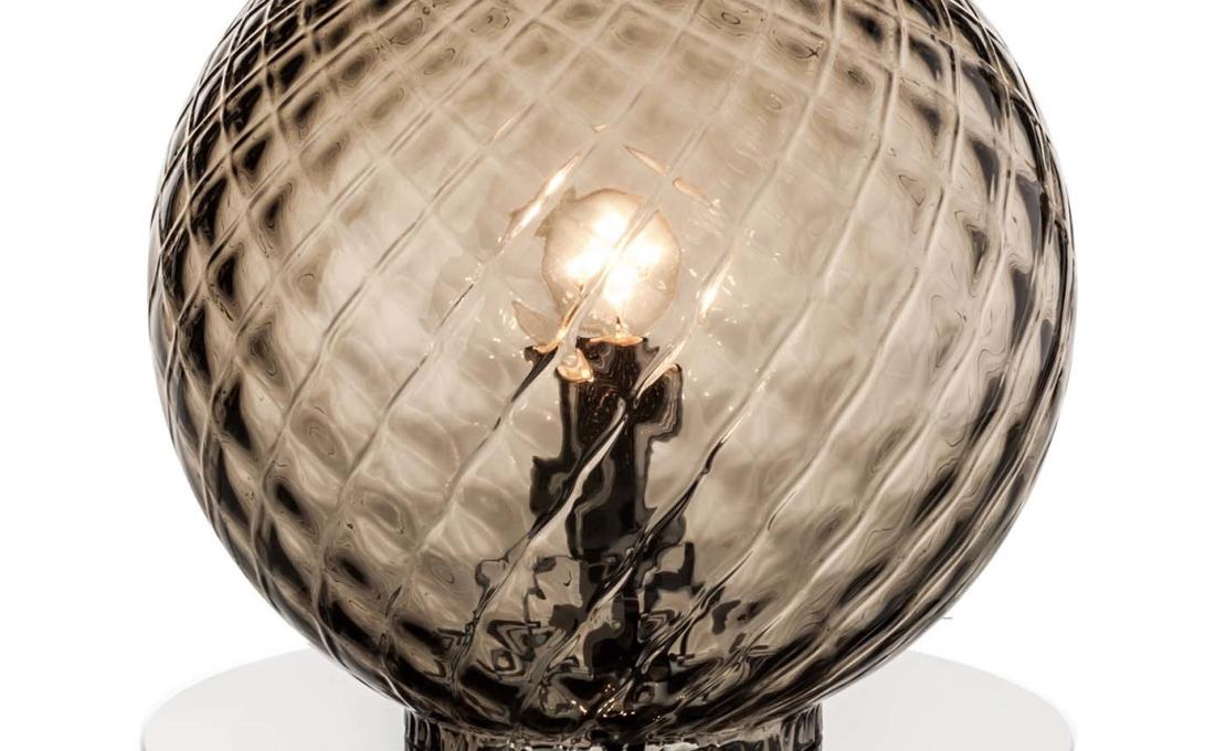 Настольная лампа от фабрики Venini модель Balloton Smoky