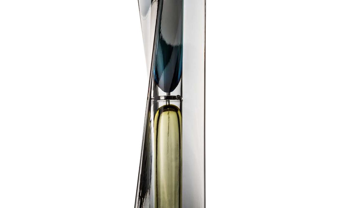 Скульптура от фабрики Venini модель Ando Time Cerulean-BeigeHourglass