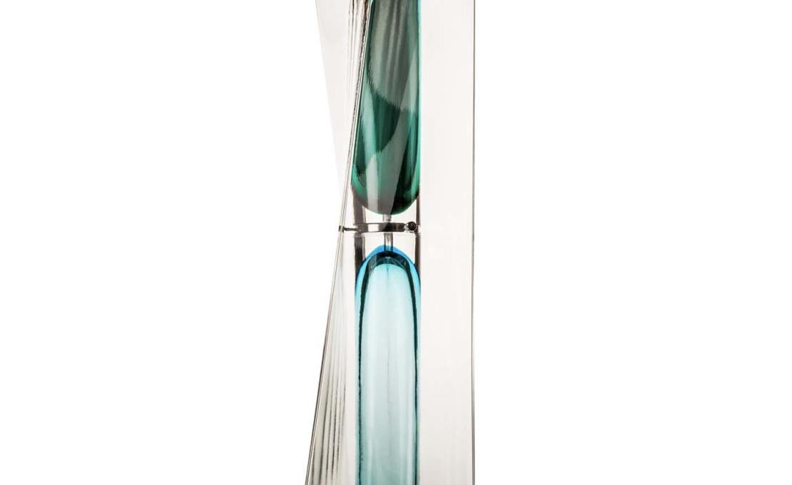 Декоративная Скульптура от фабрики Venini модель Ando Time Green-Aqua Hourglass 