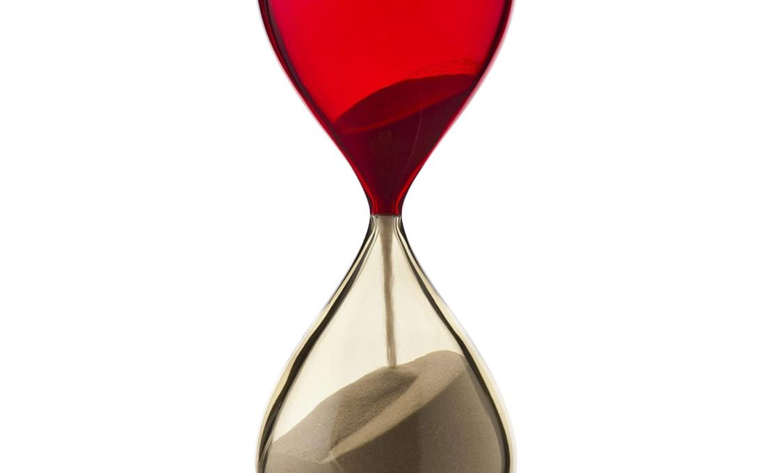 Настольные Принадлежности от фабрики Venini модель Clessidra Red-Solumy-Yellow Hourglass