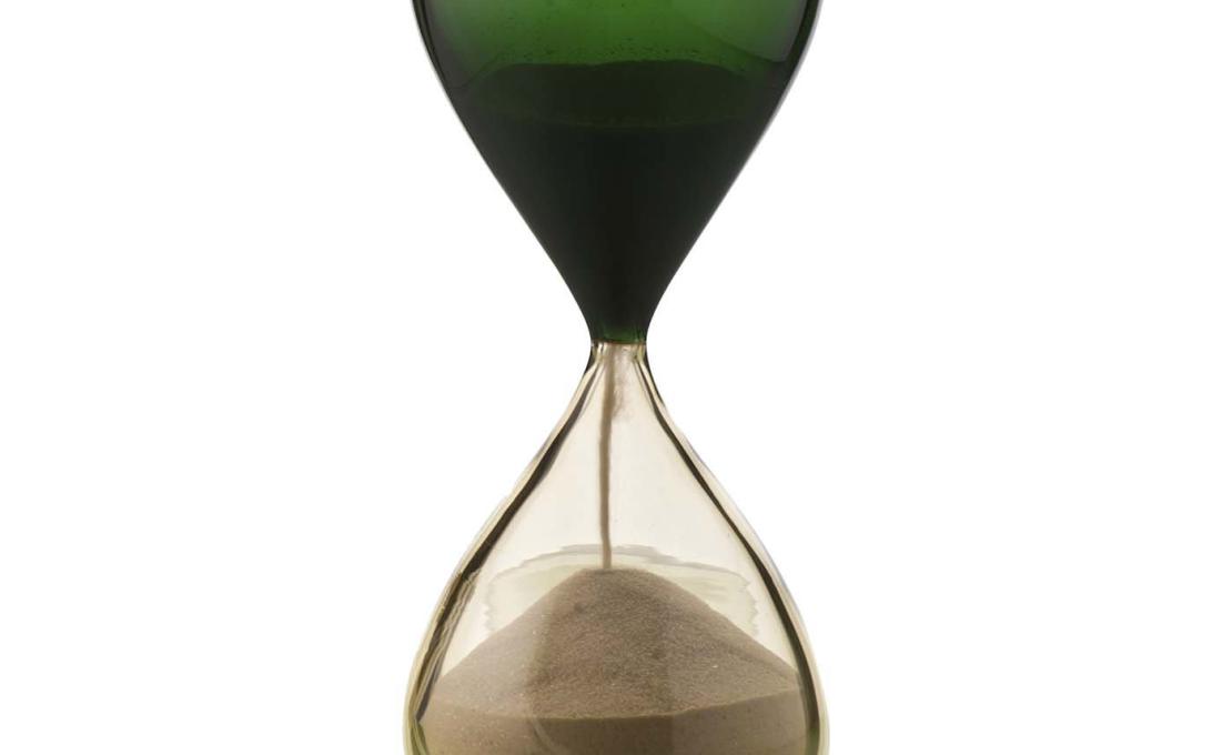 Настольные принадлежности от фабрики Venini - Clessidre Green-Beige Hourglass