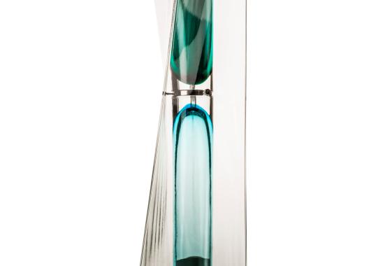 Декоративная Скульптура от фабрики Venini модель Ando Time Green-Aqua Hourglass 